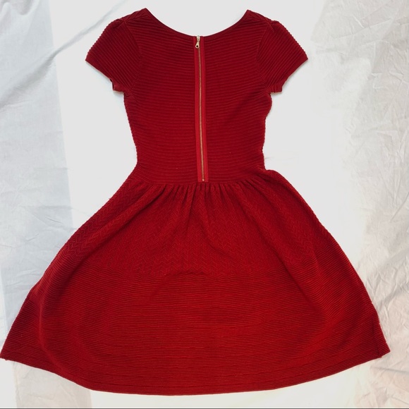 Sandro Deep Red Dress - Picture 4 of 5